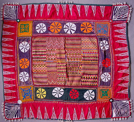 Antique Asian Textiles - Banjara Ceremonial Cloth - Potalaworld