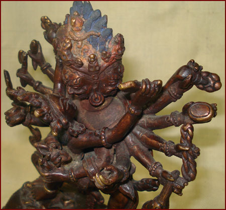 TANTRIC STATUE CHAKRASAMVARA VAJRABARAHI YAB YUM TIBET  