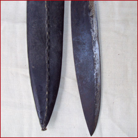 VERY LARGE 20 KHUKRI GURKHA KNIFE IN LEATHER SHEATH CARVED HANDLE 