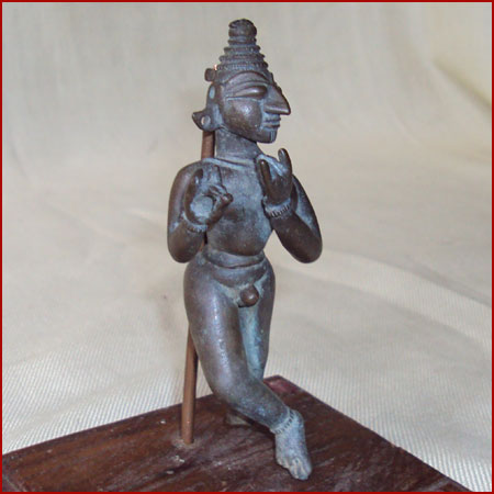 ANTIQUE DARK BRONZE 11TH 13TH CENTURY KRISHNA TAMIL NADU? INDIA  